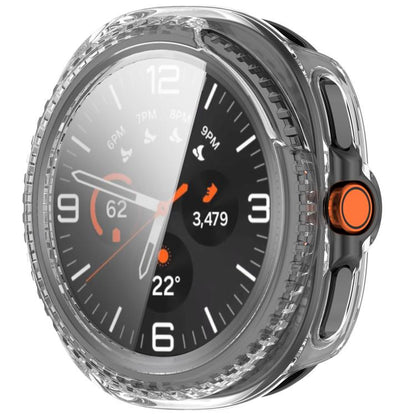 For Samsung Galaxy Watch8 Classic 46mm Tempered Film Integrated PC Watch Cover(Transparent) - Watch Cases by buy2fix | Online Shopping UK | buy2fix