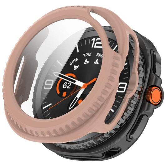 For Samsung Galaxy Watch8 Classic 46mm Tempered Film Integrated PC Watch Cover(Cherry Pink) - Watch Cases by buy2fix | Online Shopping UK | buy2fix