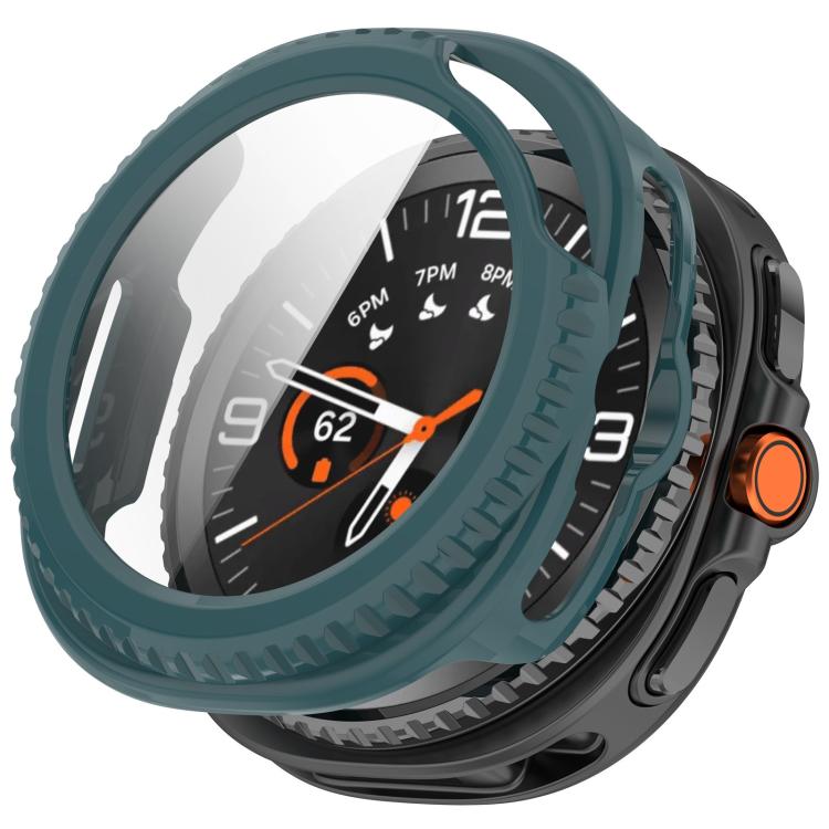 For Samsung Galaxy Watch8 Classic 46mm Tempered Film Integrated PC Watch Cover(Pine Green) - Watch Cases by buy2fix | Online Shopping UK | buy2fix