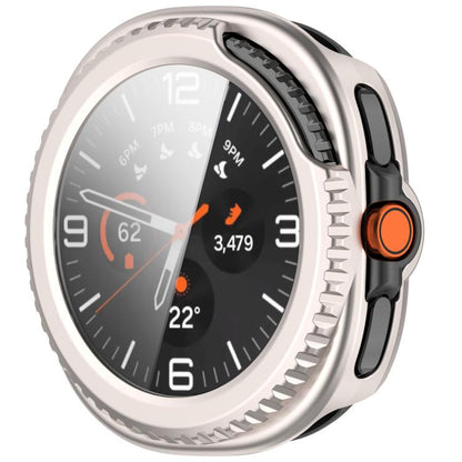 For Samsung Galaxy Watch8 Classic 46mm Tempered Film Integrated PC Watch Cover(Frosted Starlight) - Watch Cases by buy2fix | Online Shopping UK | buy2fix