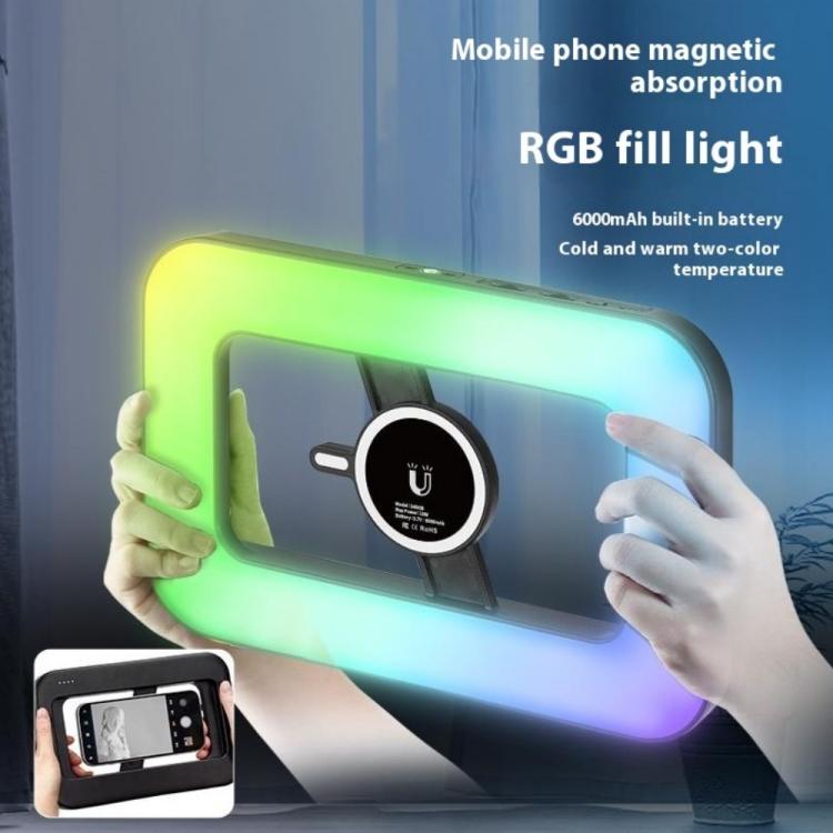 S4 RGB For Live Streaming / Photography Magnetic Phone Video Light Full Color Fill Light - Selfie Light by buy2fix | Online Shopping UK | buy2fix
