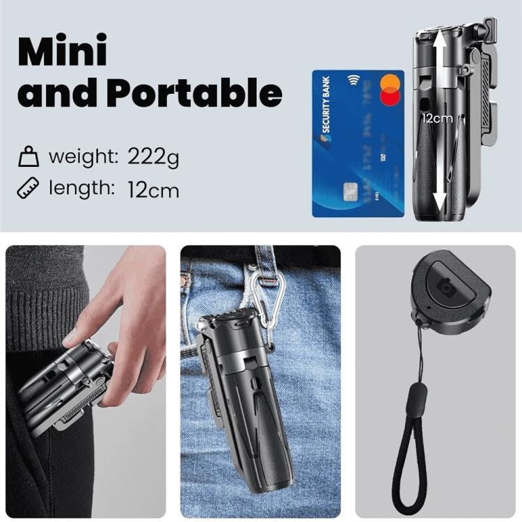 Jmary MT-18 Extendable Phone Holder Wireless Control Mini Phone Selfie Stick Tripod(White) - Selfie Sticks by Jmary | Online Shopping UK | buy2fix