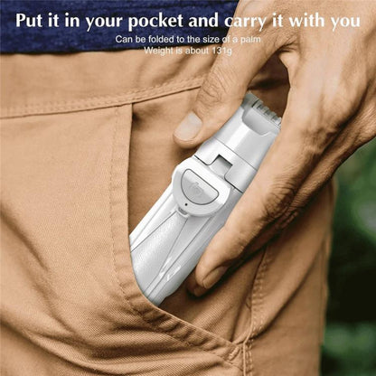 Jmary MT-18 Extendable Phone Holder Wireless Control Mini Phone Selfie Stick Tripod(White) - Selfie Sticks by Jmary | Online Shopping UK | buy2fix