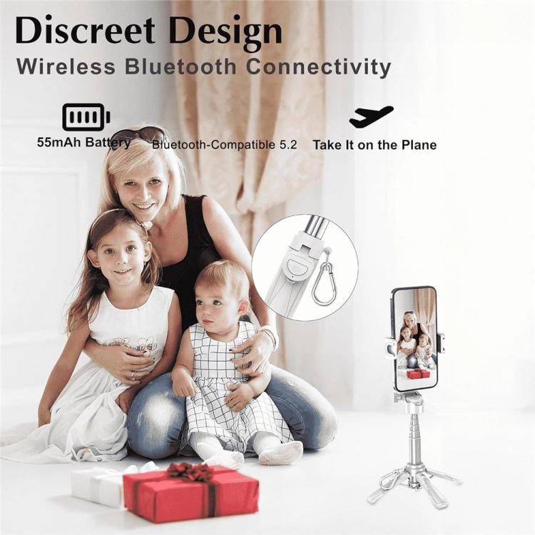 Jmary MT-18 Extendable Phone Holder Wireless Control Mini Phone Selfie Stick Tripod(Black) - Selfie Sticks by Jmary | Online Shopping UK | buy2fix