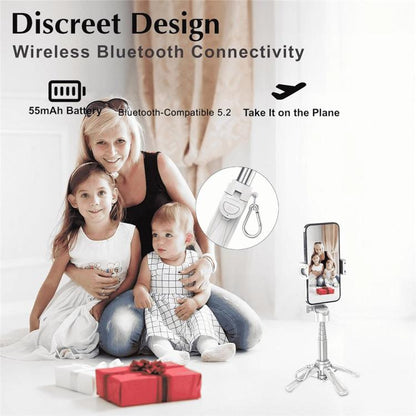 Jmary MT-18 Extendable Phone Holder Wireless Control Mini Phone Selfie Stick Tripod(Black) - Selfie Sticks by Jmary | Online Shopping UK | buy2fix