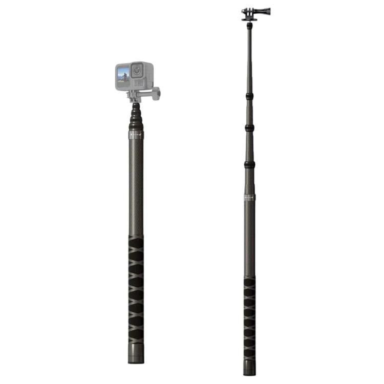 JMARY MT-65 For Action Cameras 3m Carbon Fiber Selfie Stick Monopod 5 Section Extension Pole - Extendable Pole by Jmary | Online Shopping UK | buy2fix