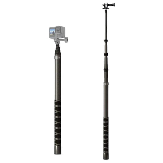JMARY MT-65 For Action Cameras 3m Carbon Fiber Selfie Stick Monopod 5 Section Extension Pole - Extendable Pole by Jmary | Online Shopping UK | buy2fix