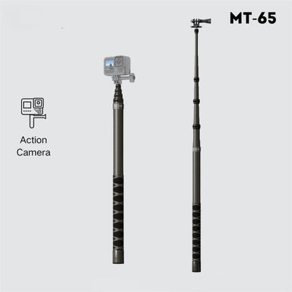 JMARY MT-65 For Action Cameras 3m Carbon Fiber Selfie Stick Monopod 5 Section Extension Pole - Extendable Pole by Jmary | Online Shopping UK | buy2fix