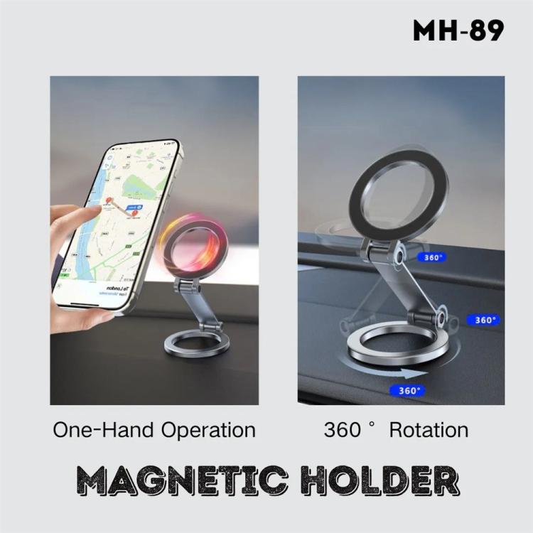 Jmary MH-89 Folding Adjustable Car Magnetic Phone Holder - Universal Car Holders by Jmary | Online Shopping UK | buy2fix