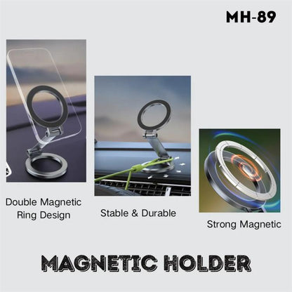 Jmary MH-89 Folding Adjustable Car Magnetic Phone Holder - Universal Car Holders by Jmary | Online Shopping UK | buy2fix
