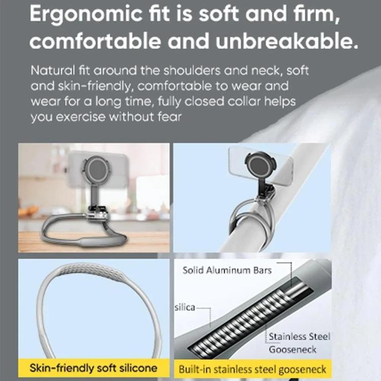 JMARY MG-02 For Action Camera Phone Silicone Necklace Mount Magnetic Neck Holder - Holder by Jmary | Online Shopping UK | buy2fix