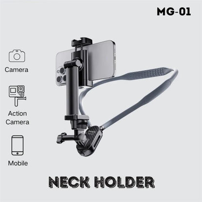 JMARY MG-01 For Phone Action Camera POV / Vlog Selfie Mount Neck Mount Hand Free Holder - Holder by Jmary | Online Shopping UK | buy2fix