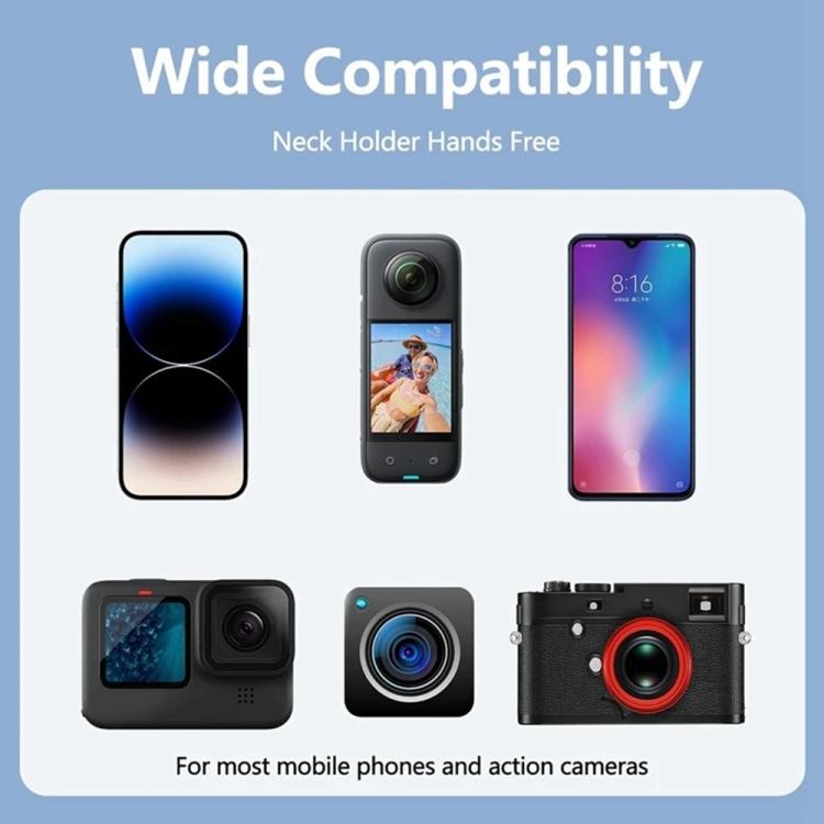 JMARY MG-01 For Phone Action Camera POV / Vlog Selfie Mount Neck Mount Hand Free Holder - Holder by Jmary | Online Shopping UK | buy2fix