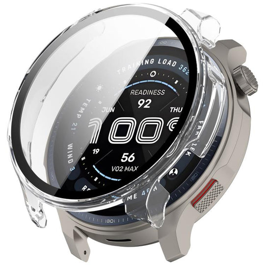 For Amazfit Balance 2 Tempered Film Integrated PC Watch Protective Case(Transparent)