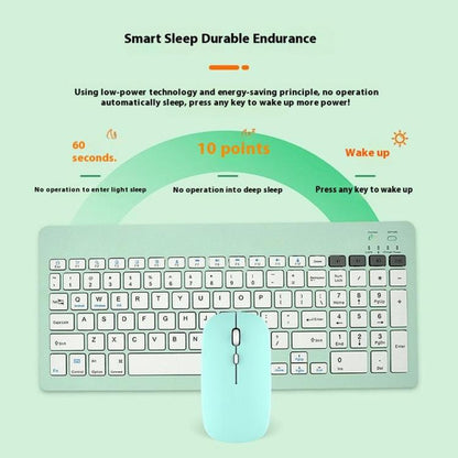 2858+030 Rechargeable Wireless Bluetooth Keyboard Silent Mouse Set with 800/1200/1600 DPI(Black) - Wireless Keyboard by buy2fix | Online Shopping UK | buy2fix