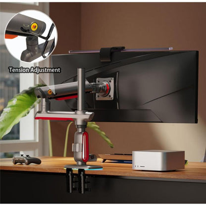 NORTH BAYOU L70 RGB Lighting Gaming Monitor Adjustable Arm Stand Curved Monitors Bracket - TV Brackets & Mounts by buy2fix | Online Shopping UK | buy2fix