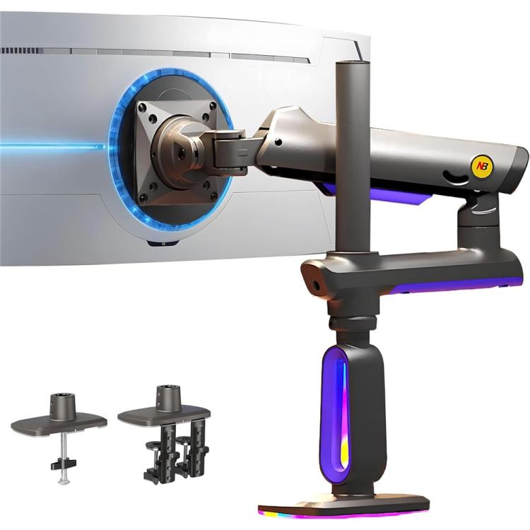 NORTH BAYOU G80 32-60 inch Curved Display Gaming Monitor Desk Stand Monitor Support Arm - TV Brackets & Mounts by buy2fix | Online Shopping UK | buy2fix
