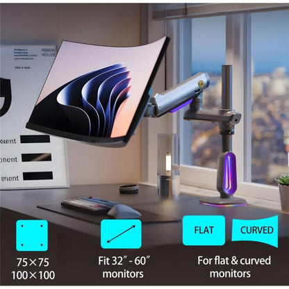 NORTH BAYOU G80 32-60 inch Curved Display Gaming Monitor Desk Stand Monitor Support Arm - TV Brackets & Mounts by buy2fix | Online Shopping UK | buy2fix