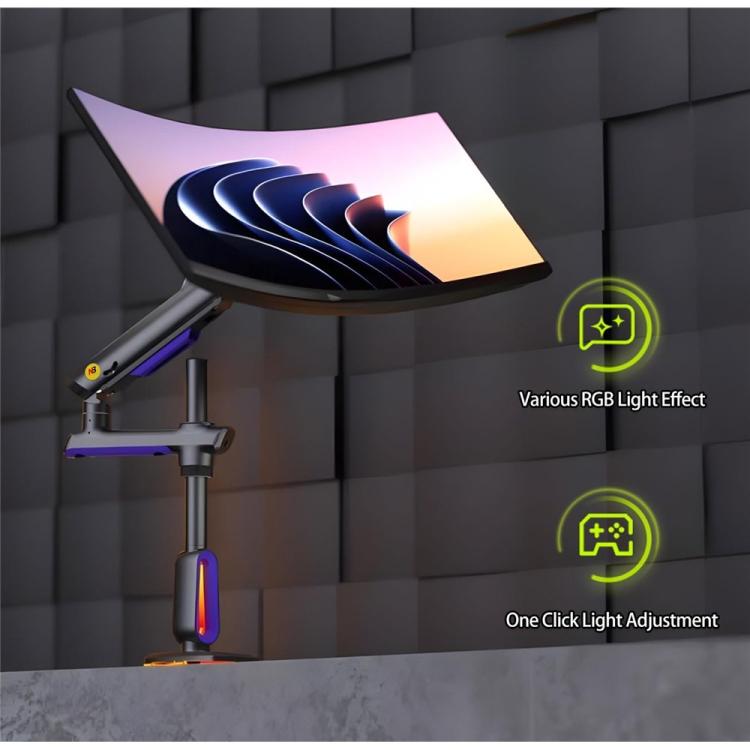 NORTH BAYOU G80 32-60 inch Curved Display Gaming Monitor Desk Stand Monitor Support Arm - TV Brackets & Mounts by buy2fix | Online Shopping UK | buy2fix