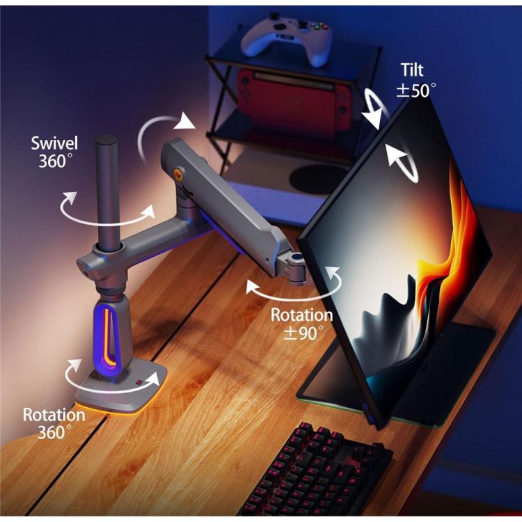 NORTH BAYOU G80 32-60 inch Curved Display Gaming Monitor Desk Stand Monitor Support Arm - TV Brackets & Mounts by buy2fix | Online Shopping UK | buy2fix