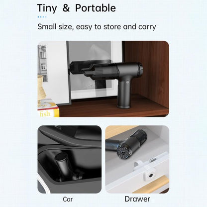 V16S With 200ml Dust Box Rechargeable Dust Blower Portable Handheld Car Vacuum Cleaner - Vacuum Cleaner by buy2fix | Online Shopping UK | buy2fix