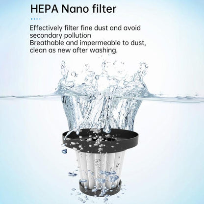 V16S With 200ml Dust Box Rechargeable Dust Blower Portable Handheld Car Vacuum Cleaner - Vacuum Cleaner by buy2fix | Online Shopping UK | buy2fix