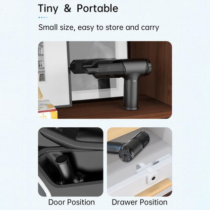 V16D 7 Nozzles 2 in 1 Car Vacuum Cleaner Powerful Suction Rechargeable Handheld Dust Blower - Vacuum Cleaner by buy2fix | Online Shopping UK | buy2fix