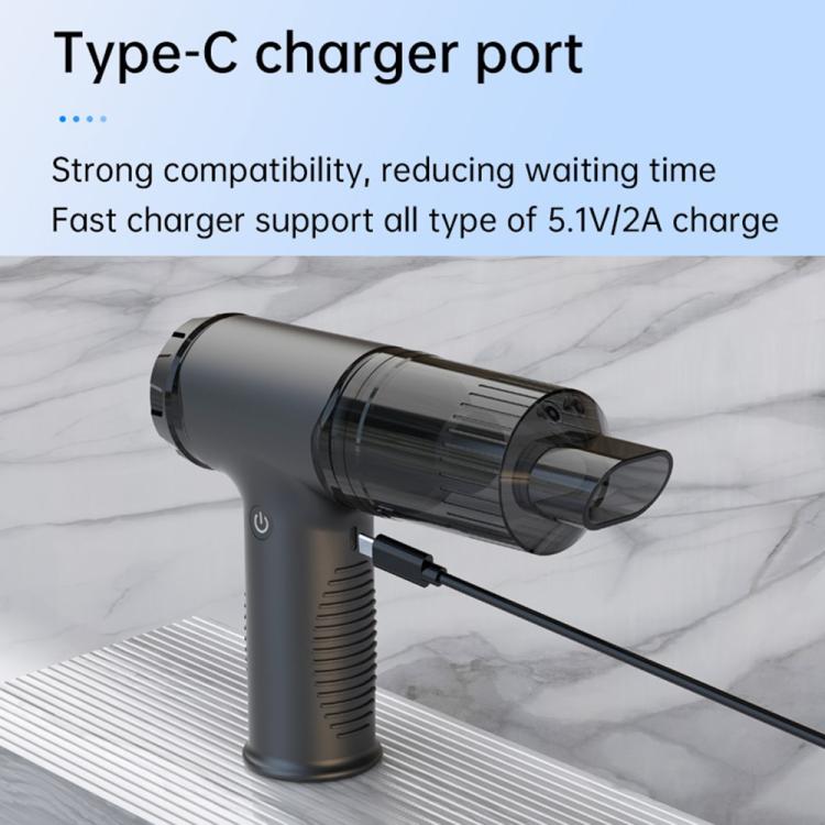 V16D 7 Nozzles 2 in 1 Car Vacuum Cleaner Powerful Suction Rechargeable Handheld Dust Blower - Vacuum Cleaner by buy2fix | Online Shopping UK | buy2fix