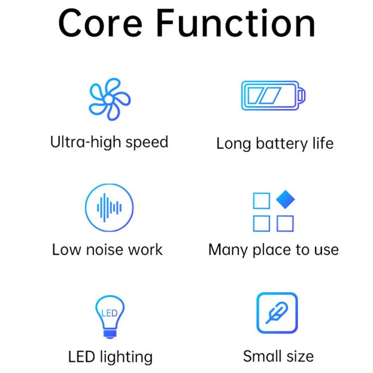 D16 For Car PC Keyboard 50W 42500RPM Portable Rechargeable Wireless Handheld Dust Blower - Vacuum Cleaner by buy2fix | Online Shopping UK | buy2fix