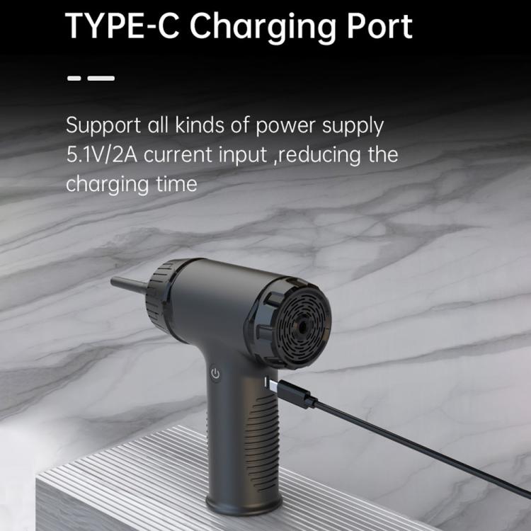 D16 For Car PC Keyboard 50W 42500RPM Portable Rechargeable Wireless Handheld Dust Blower - Vacuum Cleaner by buy2fix | Online Shopping UK | buy2fix