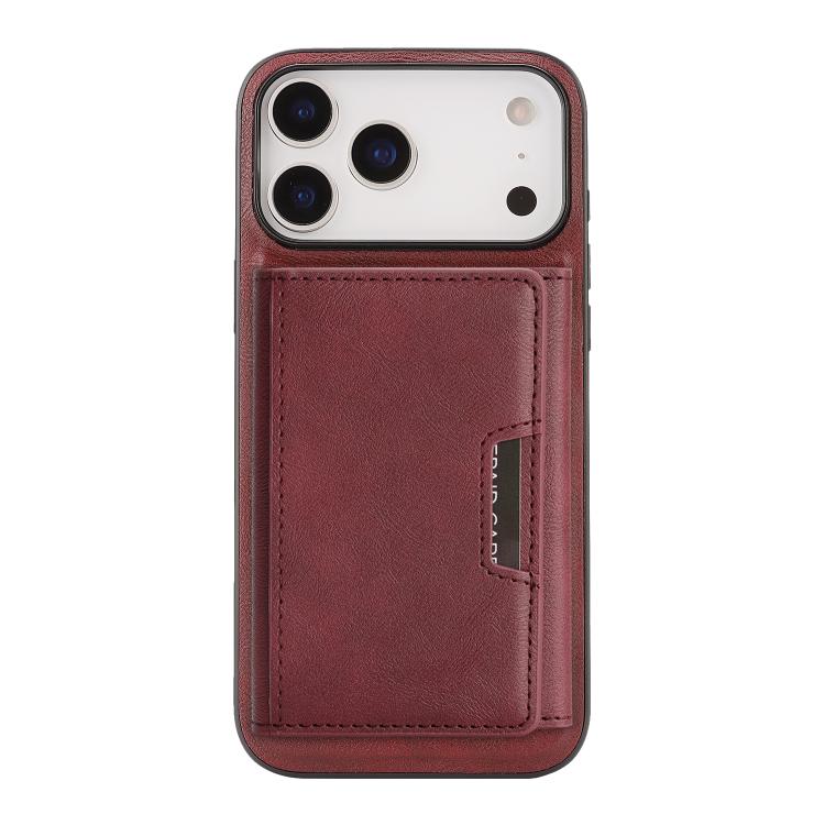 For iPhone 17 Pro Max Kalebol Strong Magnetic MagSafe Tri-Fold Wallet Leather Phone Case(Red) - iPhone 17 Pro Max Cases by Kalebol | Online Shopping UK | buy2fix