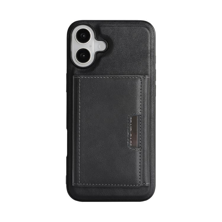 For iPhone 17 Kalebol Strong Magnetic MagSafe Tri-Fold Wallet Leather Phone Case(Black) - iPhone 17 Cases by Kalebol | Online Shopping UK | buy2fix