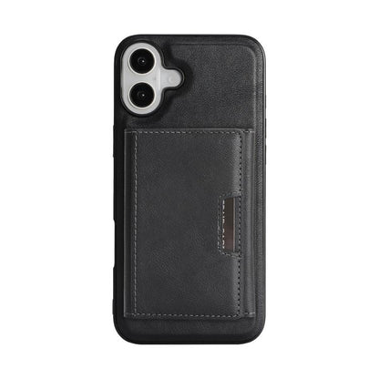 For iPhone 17 Kalebol Strong Magnetic MagSafe Tri-Fold Wallet Leather Phone Case(Black) - iPhone 17 Cases by Kalebol | Online Shopping UK | buy2fix