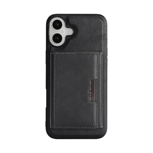 For iPhone 17 Kalebol Strong Magnetic MagSafe Tri-Fold Wallet Leather Phone Case(Black) - iPhone 17 Cases by Kalebol | Online Shopping UK | buy2fix