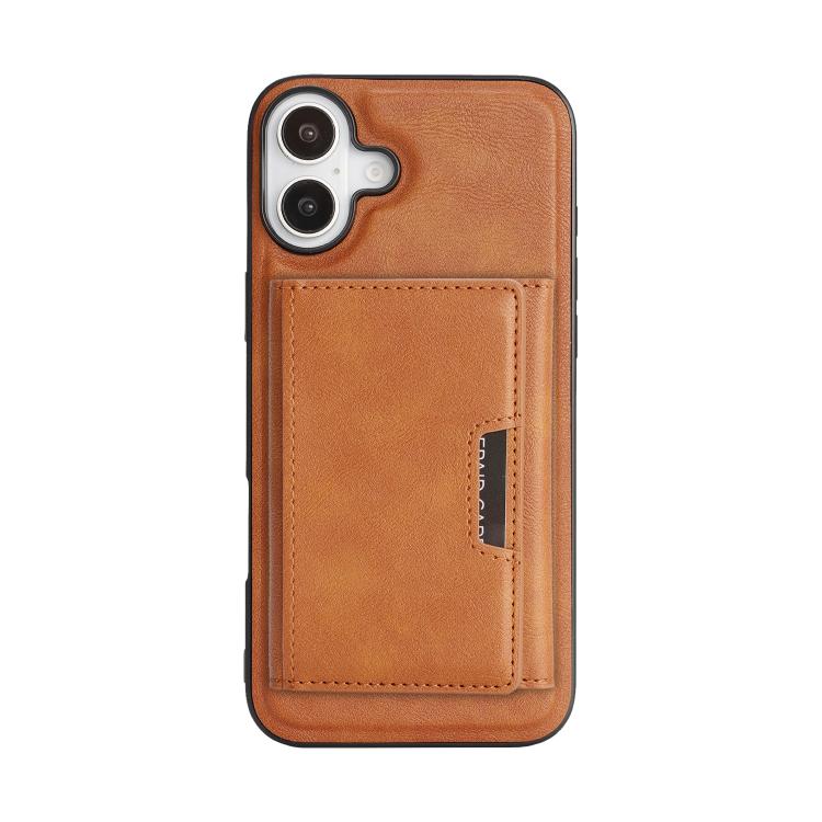 For iPhone 17 Kalebol Strong Magnetic MagSafe Tri-Fold Wallet Leather Phone Case(Brown) - iPhone 17 Cases by Kalebol | Online Shopping UK | buy2fix