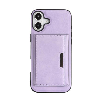 For iPhone 17 Kalebol Strong Magnetic MagSafe Tri-Fold Wallet Leather Phone Case(Purple) - iPhone 17 Cases by Kalebol | Online Shopping UK | buy2fix