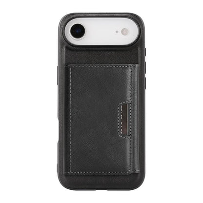 For iPhone 17 Air Kalebol Strong Magnetic MagSafe Tri-Fold Wallet Leather Phone Case(Black) - iPhone 17 Air Cases by Kalebol | Online Shopping UK | buy2fix