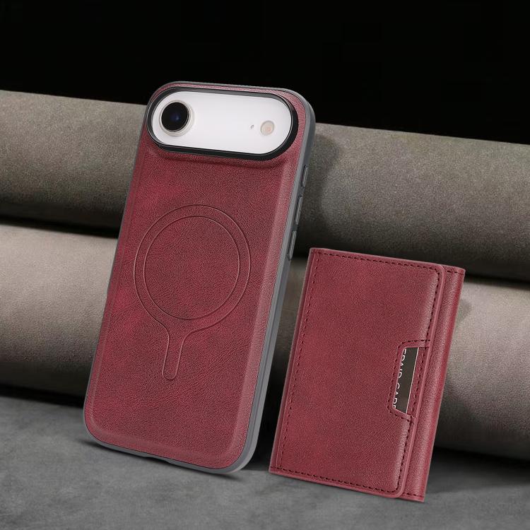 For iPhone Air Kalebol Strong Magnetic MagSafe Tri-Fold Wallet Leather Phone Case(Red) - iPhone Air Cases by Kalebol | Online Shopping UK | buy2fix