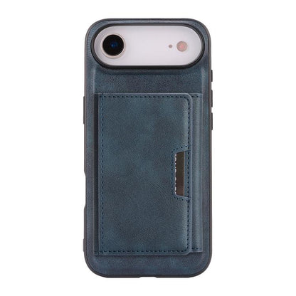 For iPhone Air Kalebol Strong Magnetic MagSafe Tri-Fold Wallet Leather Phone Case(Blue) - iPhone Air Cases by Kalebol | Online Shopping UK | buy2fix
