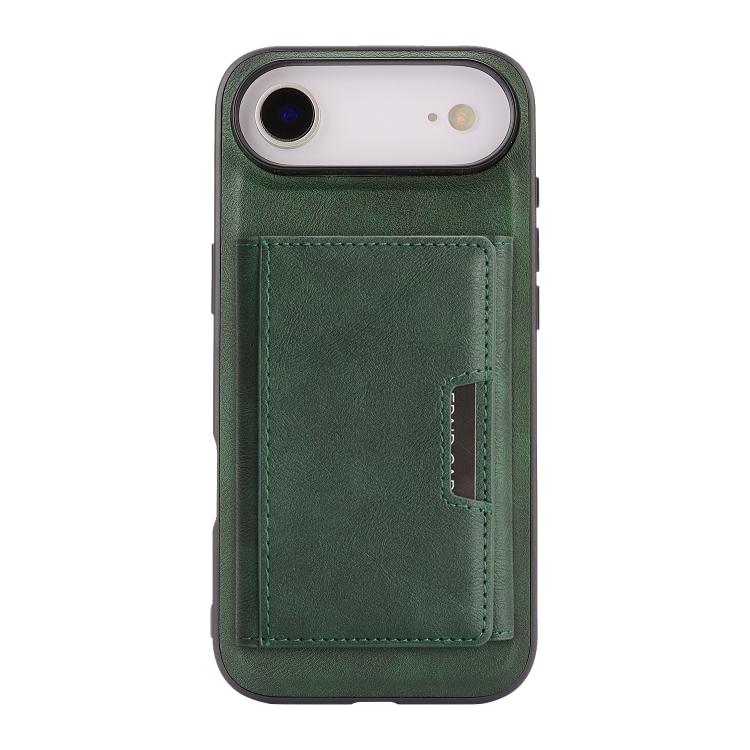 For iPhone 17 Air Kalebol Strong Magnetic MagSafe Tri-Fold Wallet Leather Phone Case(Green) - iPhone 17 Air Cases by Kalebol | Online Shopping UK | buy2fix
