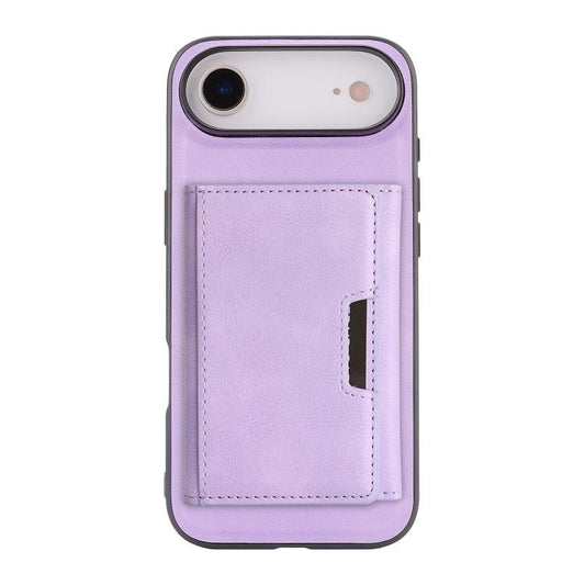 For iPhone 17 Air Kalebol Strong Magnetic MagSafe Tri-Fold Wallet Leather Phone Case(Purple) - iPhone 17 Air Cases by Kalebol | Online Shopping UK | buy2fix