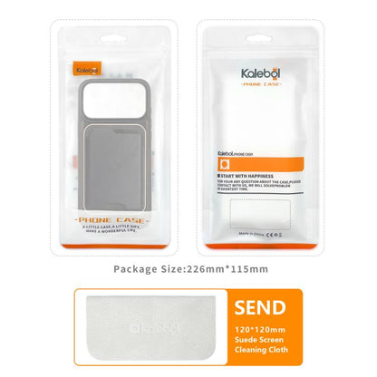 For iPhone Air Kalebol Slim MagSafe Ring Magnetic Card Bag Leather Phone Case(Black) - iPhone Air Cases by Kalebol | Online Shopping UK | buy2fix