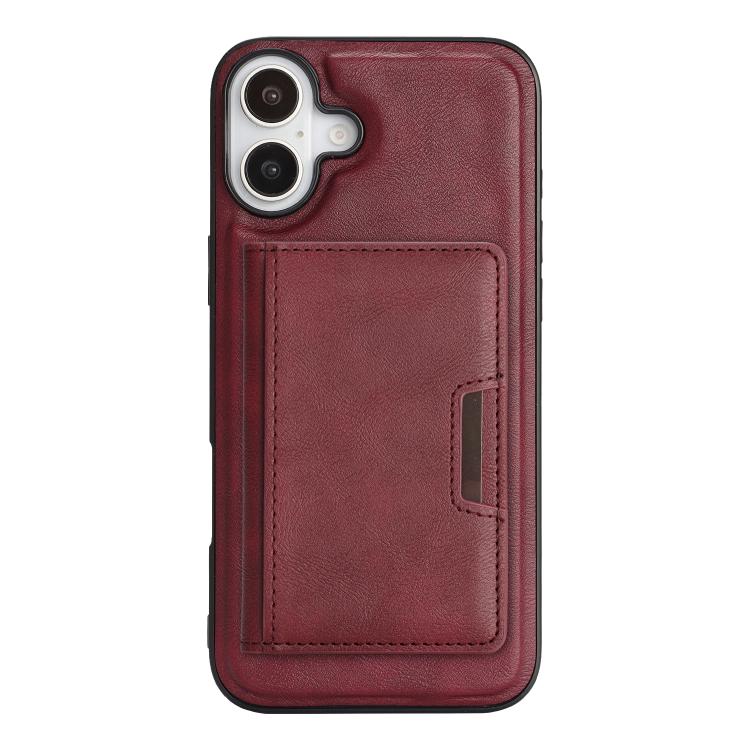 For iPhone 17 Kalebol Strong MagSafe Magnetic Two-Fold Card Bag Leather Phone Case(Red) - iPhone 17 Cases by Kalebol | Online Shopping UK | buy2fix