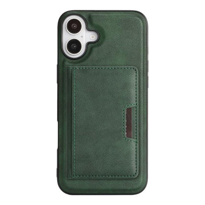 For iPhone 17 Kalebol Strong MagSafe Magnetic Two-Fold Card Bag Leather Phone Case(Green) - iPhone 17 Cases by Kalebol | Online Shopping UK | buy2fix