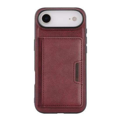 For iPhone 17 Air Kalebol Strong MagSafe Magnetic Two-Fold Card Bag Leather Phone Case(Red) - iPhone 17 Air Cases by Kalebol | Online Shopping UK | buy2fix