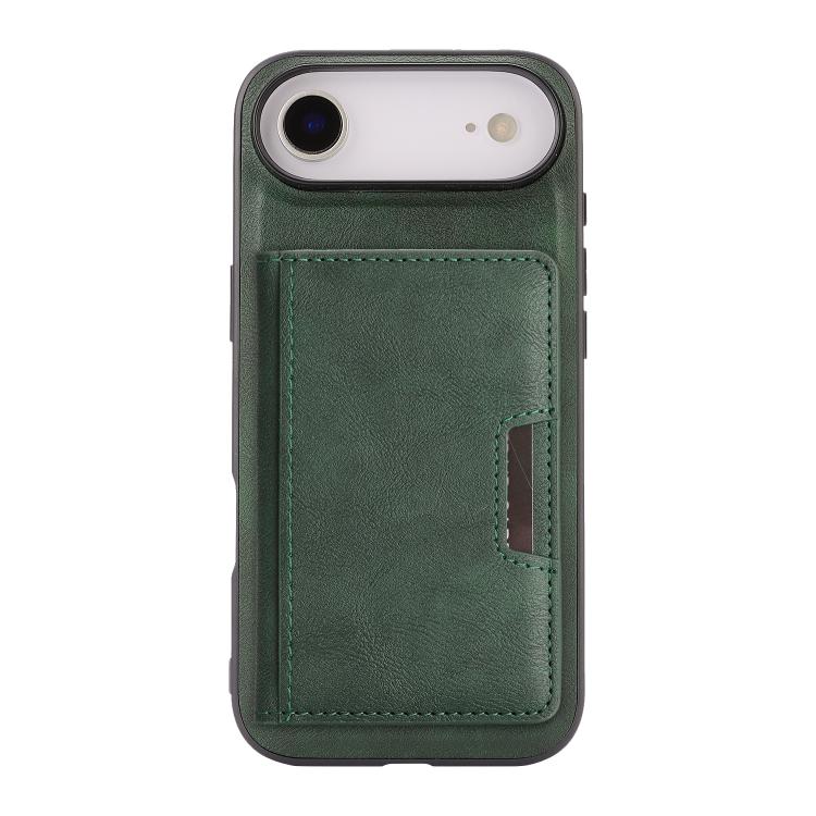 For iPhone 17 Air Kalebol Strong MagSafe Magnetic Two-Fold Card Bag Leather Phone Case(Green) - iPhone 17 Air Cases by Kalebol | Online Shopping UK | buy2fix