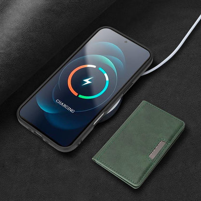 For iPhone 17 Air Kalebol Strong MagSafe Magnetic Two-Fold Card Bag Leather Phone Case(Green) - iPhone 17 Air Cases by Kalebol | Online Shopping UK | buy2fix