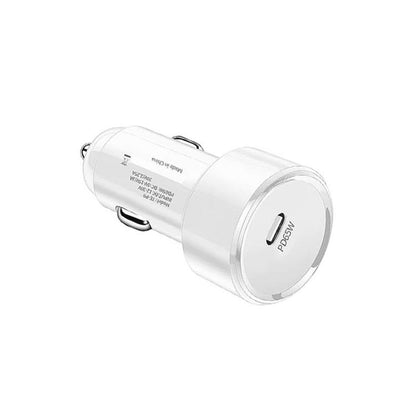 P9 PD65W USB-C Car Charger for iPhone / iPad series(White) - Car Charger by buy2fix | Online Shopping UK | buy2fix
