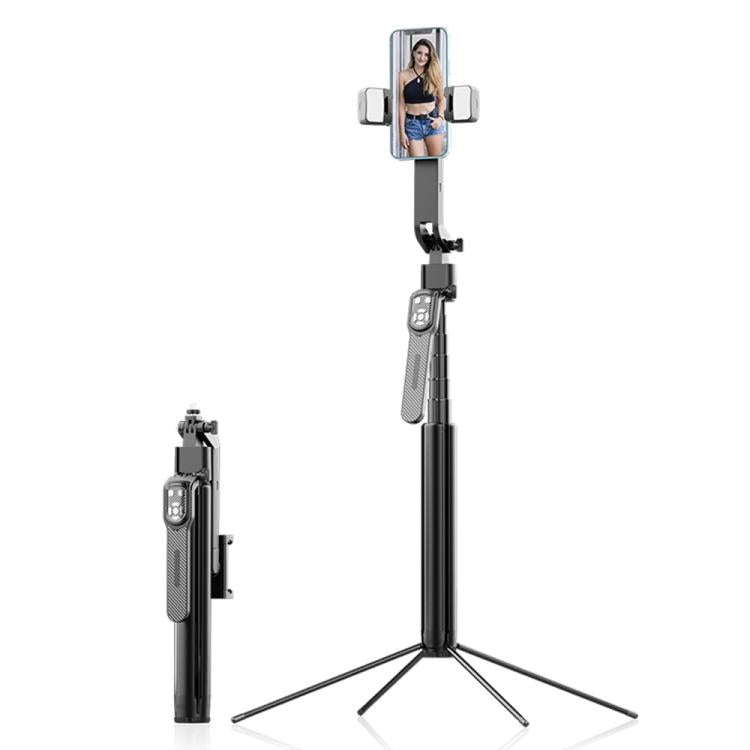 Q530TK Portable Metal Phone Stand Selfie Stick Expandable Auto Face Tracking Tripod with Dual Fill Light - Selfie Light by buy2fix | Online Shopping UK | buy2fix