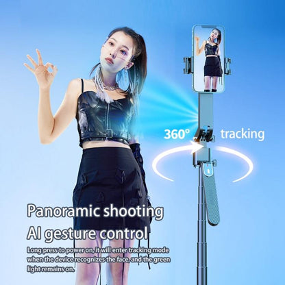 Q185 Smart Auto Tracking Phone Live Streaming Stand AI Selfie Stick Handheld Gimbal Stabilizer - Selfie Sticks by buy2fix | Online Shopping UK | buy2fix